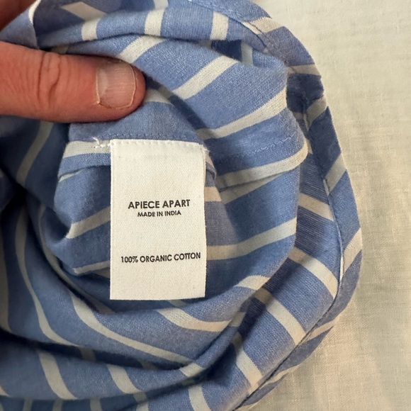 Apiece Apart - Soler Top - blue/white stripe - size small - Picture 4 of 7